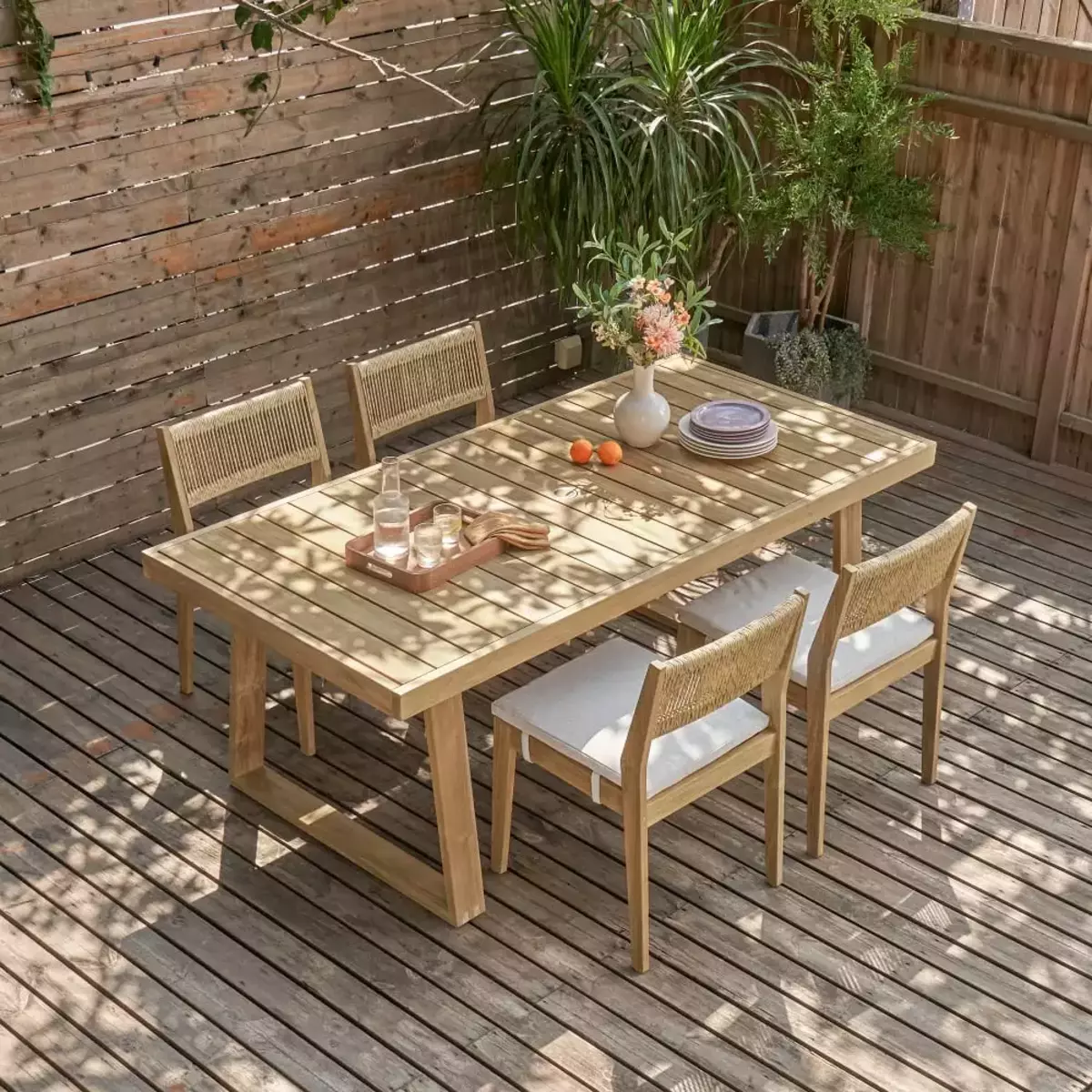 Teak Garden DIning Set Furniture