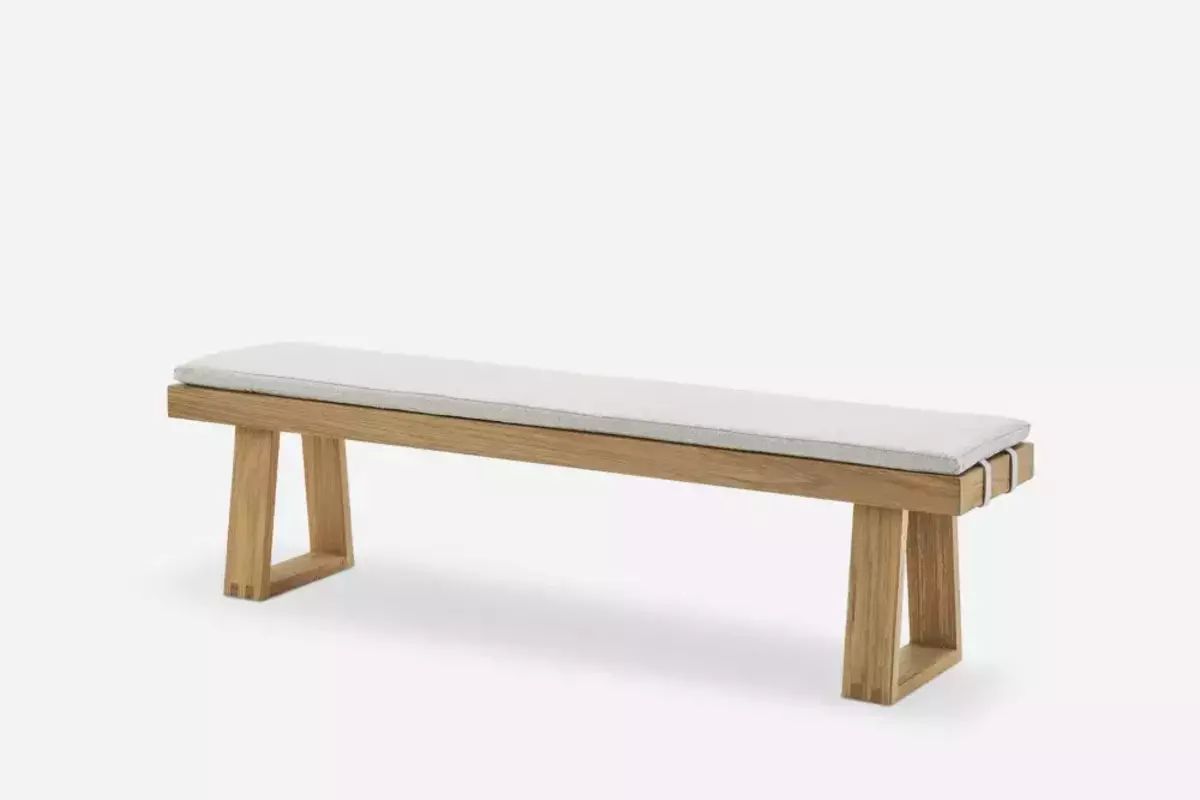 Teak Garden DIning Bench with Cushions
