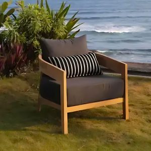 Melbourne Teak Outdoor Lounge Chair