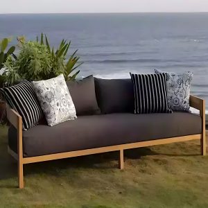 Melbourne Teak Outdoor Lounge Bench 3 Seater