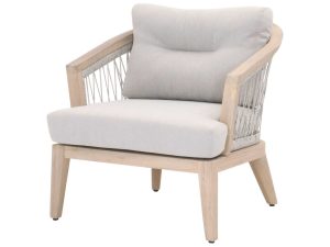 Luxury Outdoor Furniture - Richard Lounge Chair with Woven Rope And Cushion