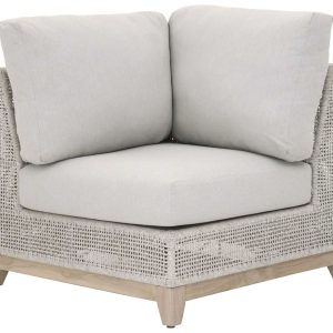 Glorious Lounge Modular Chair with Woven Rope And Cushion - Modern Outdoor Furniture
