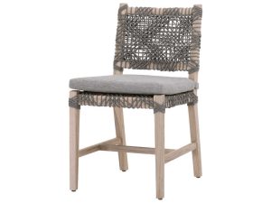 Charista Dining Chair With Woven Rope And Cushion - Luxury Garden Furniture