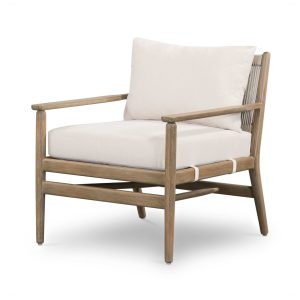 Davinci Luxury Outdoor Lounge Chair with Natural Rope And Cushion - Patio Furniture at Factory Price