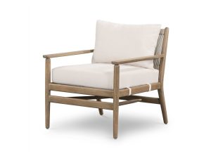 Davinci Luxury Outdoor Lounge Chair with Natural Rope And Cushion - Patio Furniture at Factory Price